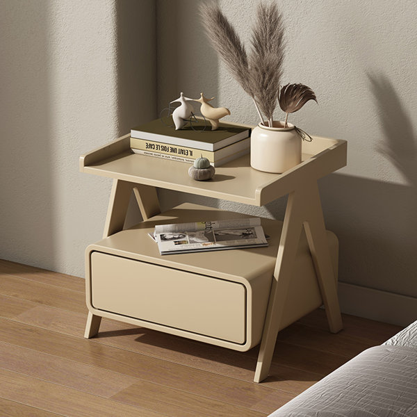 Corrigan Studio® Nightstand Modern Bedroom Locker Bedside 1 19.